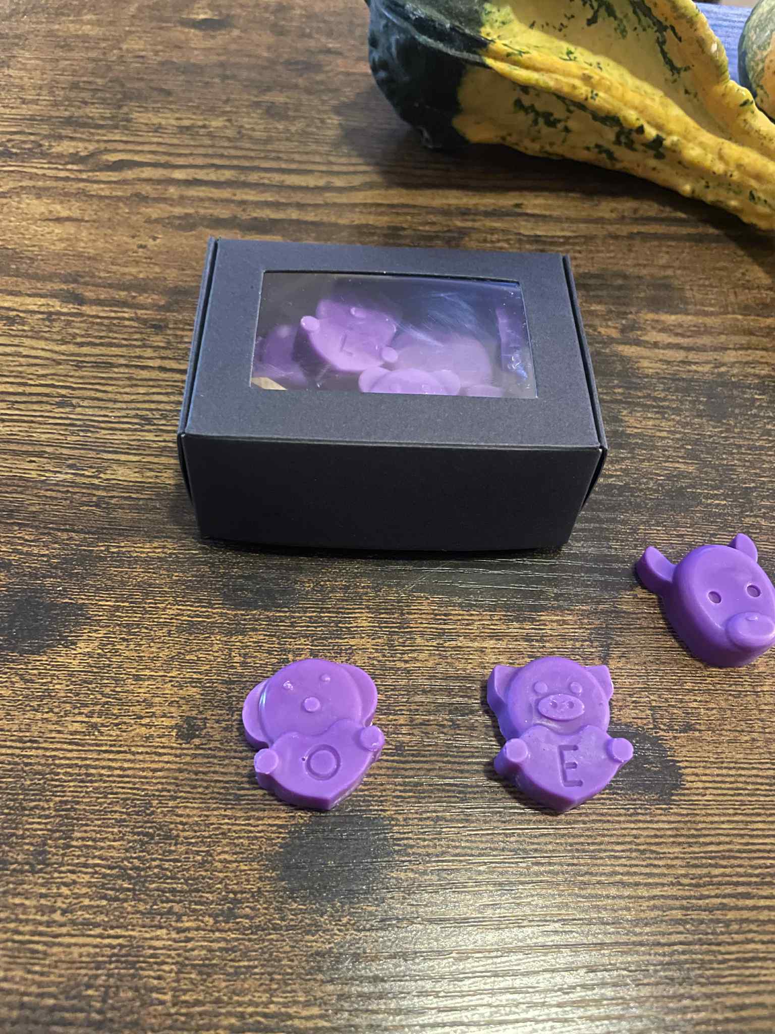 Csokis-narancsos illatviasz díszdobozban