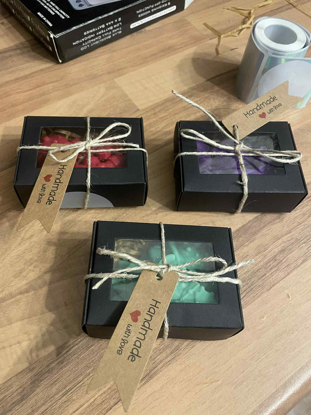 Csokis-narancsos illatviasz díszdobozban