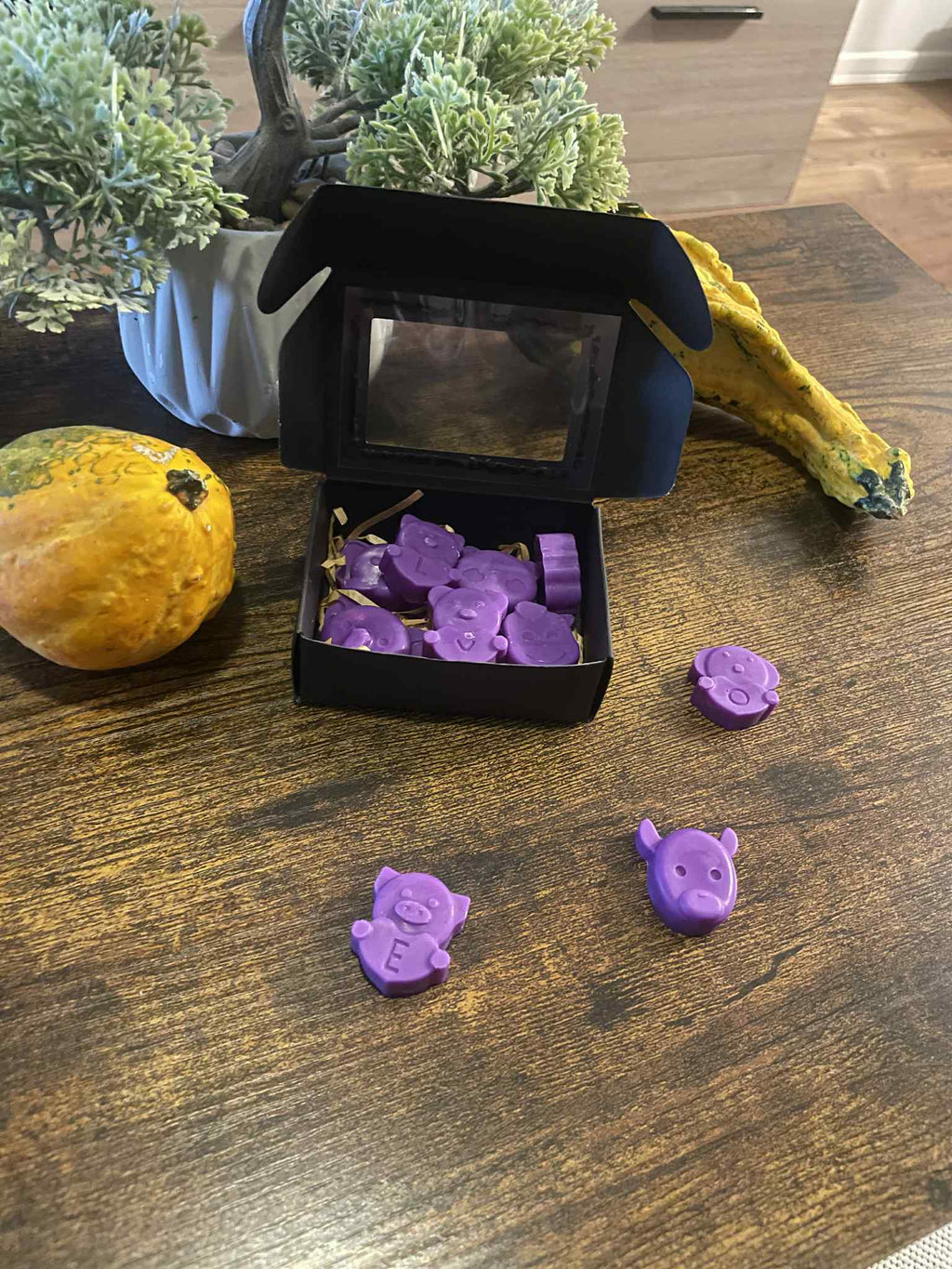 Csokis-narancsos illatviasz díszdobozban