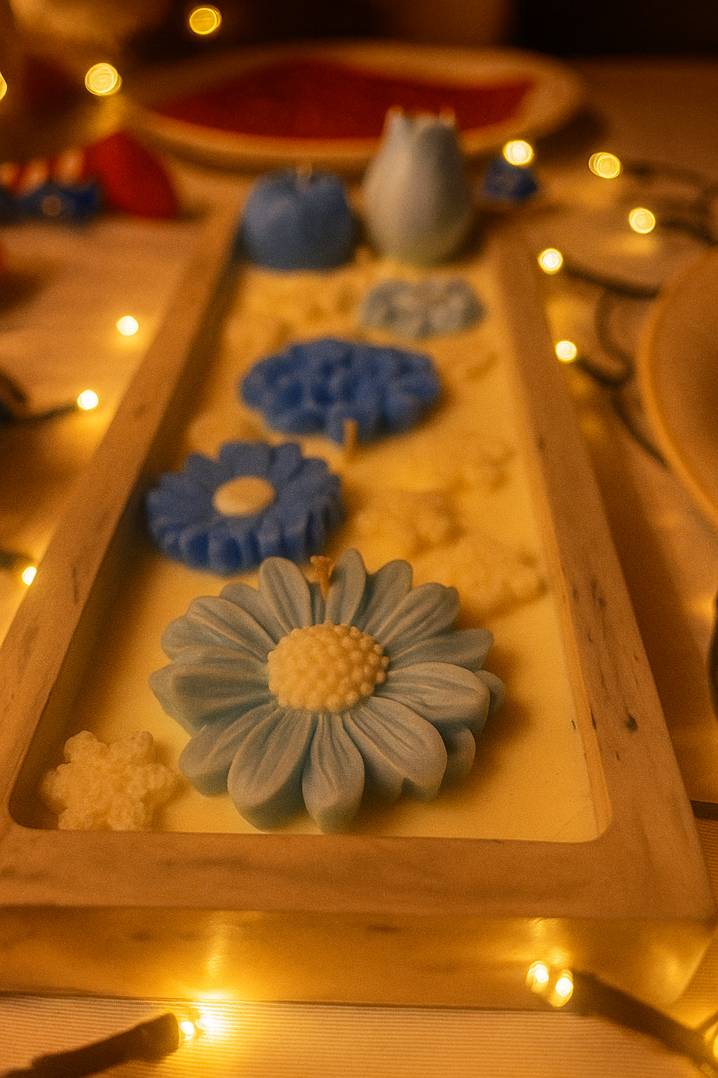 Virágtál Illatgyertya – Mandarinos Cupcake