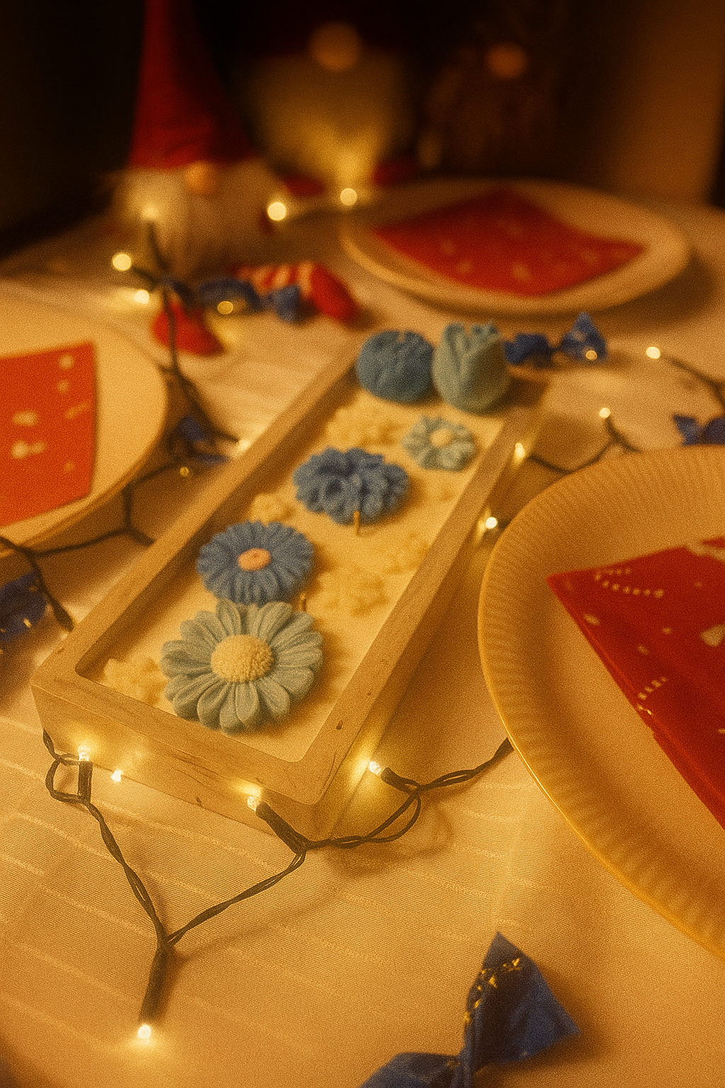 Virágtál Illatgyertya – Mandarinos Cupcake