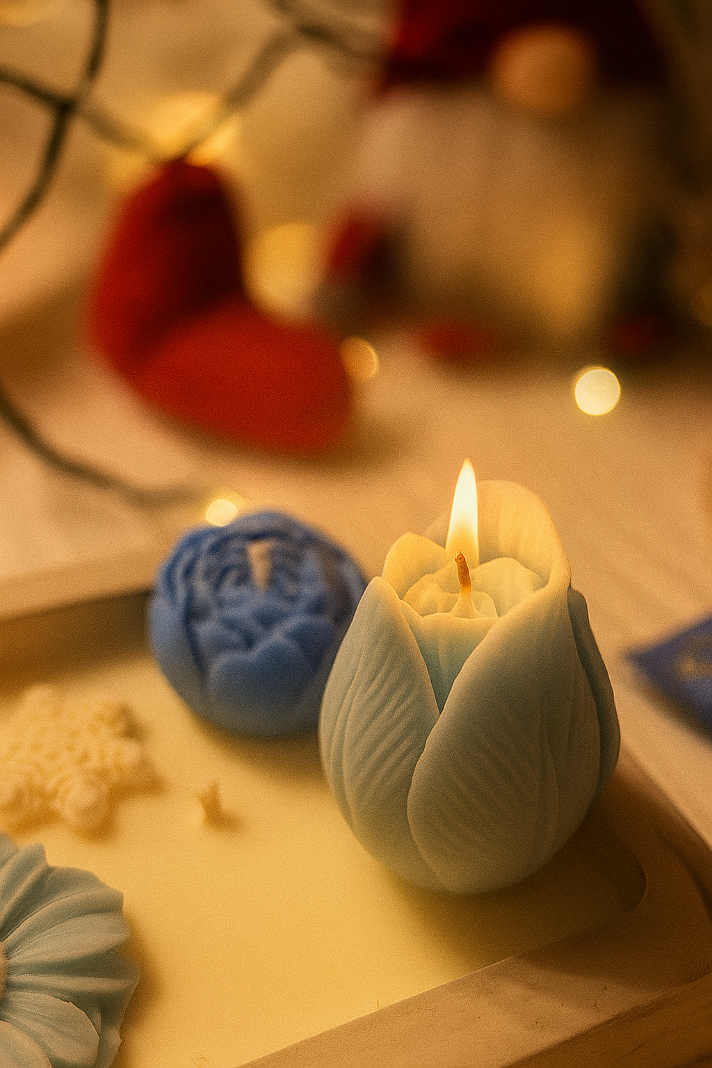 Virágtál Illatgyertya – Mandarinos Cupcake