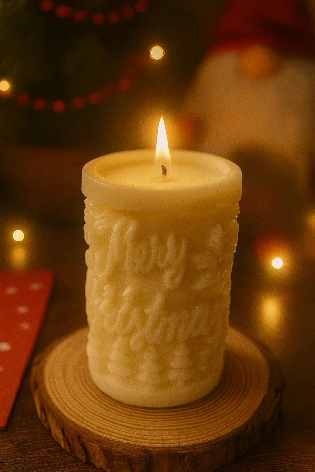 Merry Christmas díszgyertya