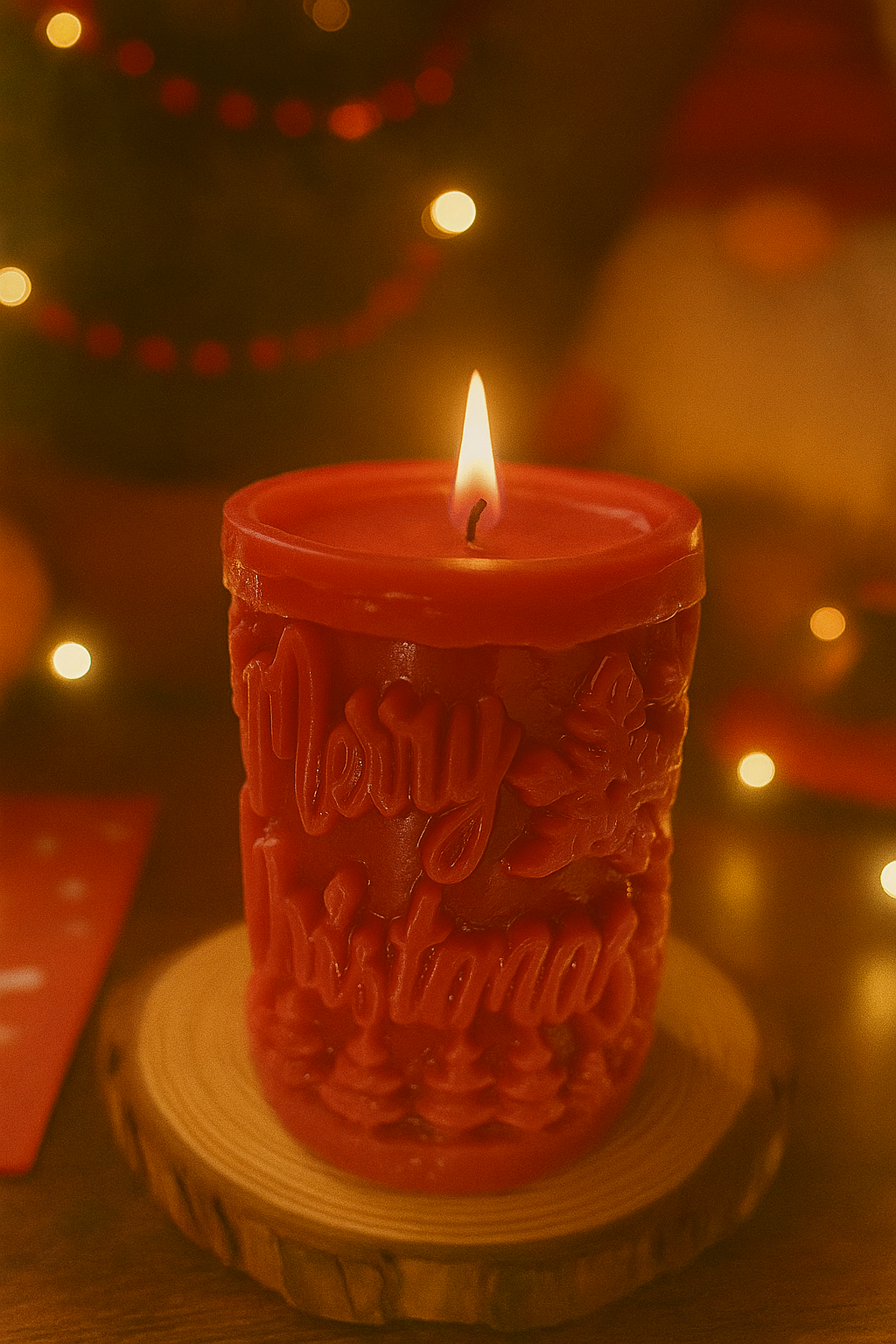 Merry Christmas díszgyertya