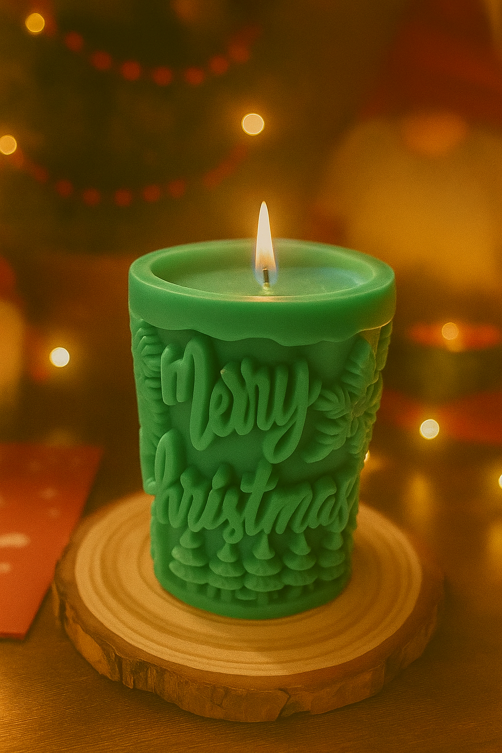 Merry Christmas díszgyertya