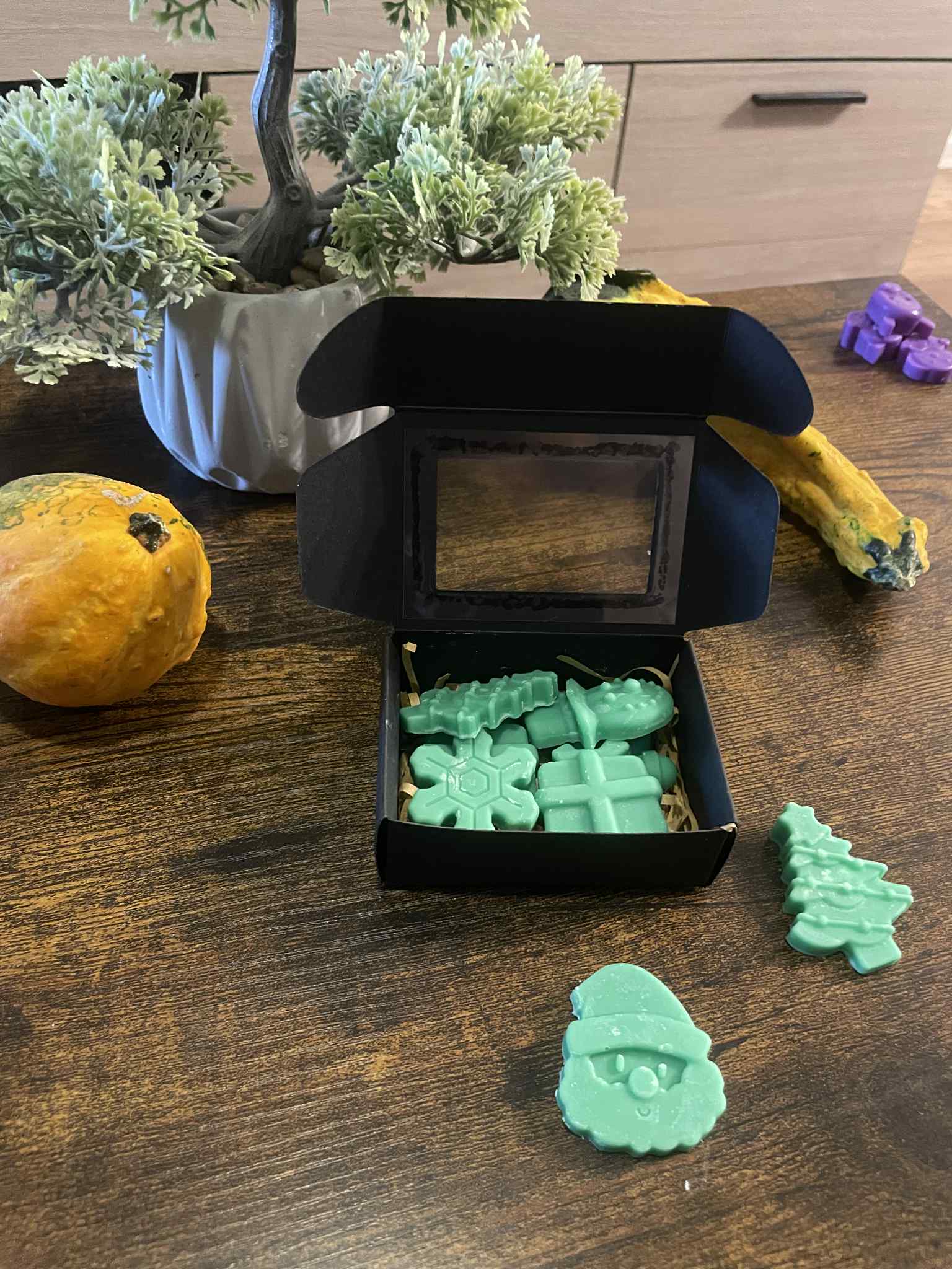 Csokis-narancsos illatviasz díszdobozban