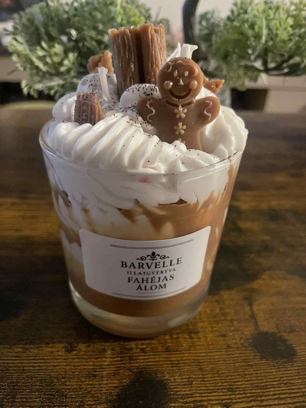 Fahéjas álom desszertgyertya